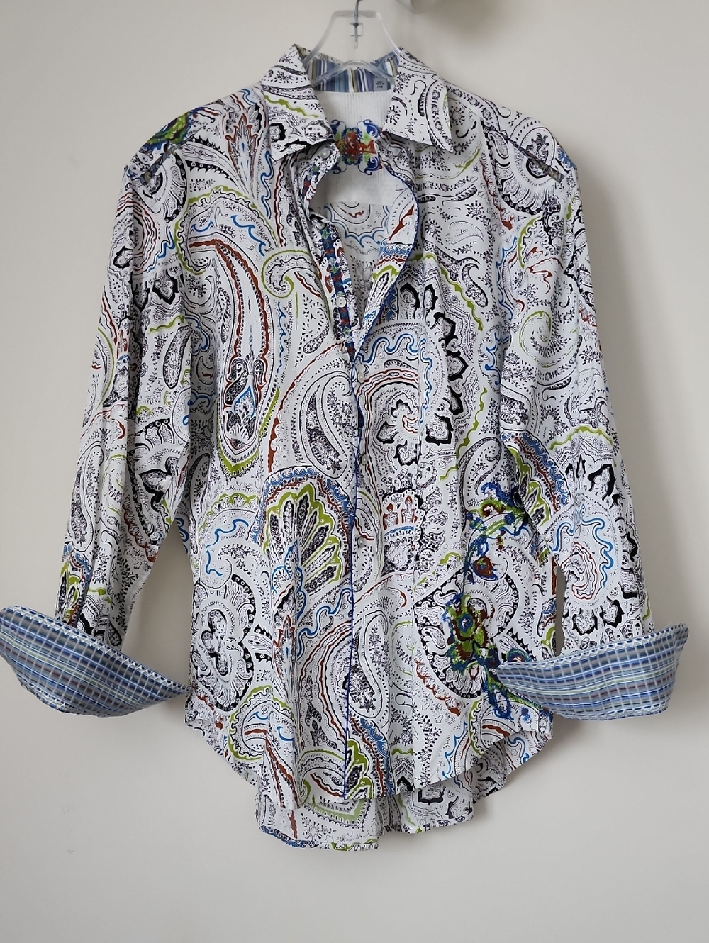 Rober Graham Paisley Embroidered Button Down Shirt - Picture 2 of 12